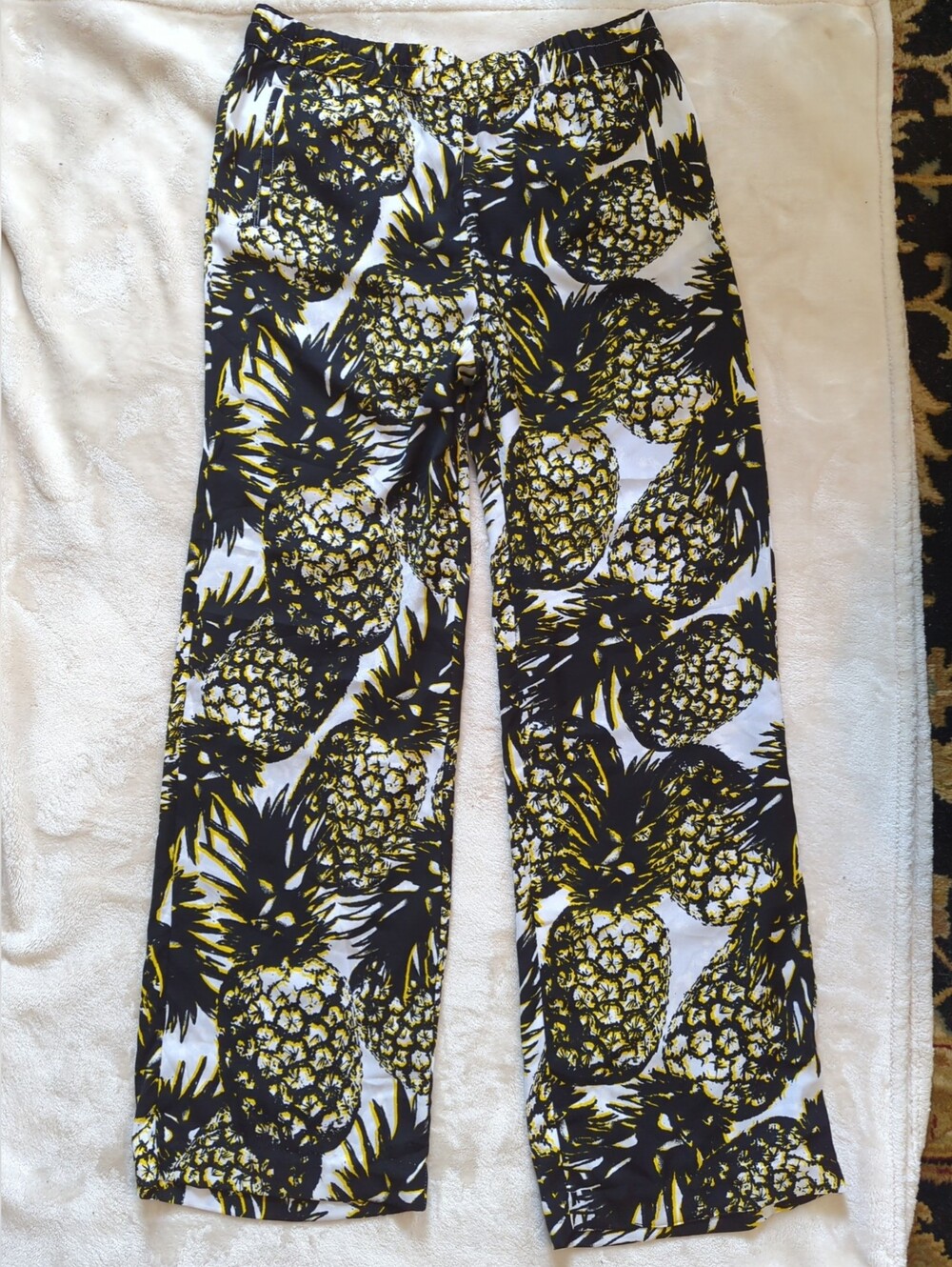 Worthington Pineapple Lounge Pants Size Medium NWOT